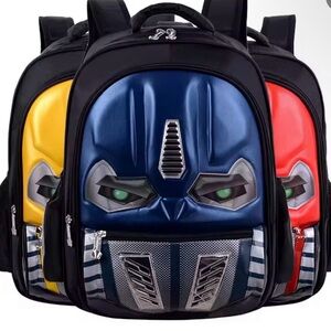 Transformers Themed Backpack For Boys…Blue, Yellow, Red! EYES LIGHT UP!!!!